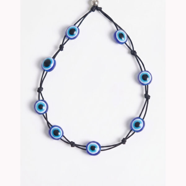 Evil Eye Protection Anklet (Black Thread)