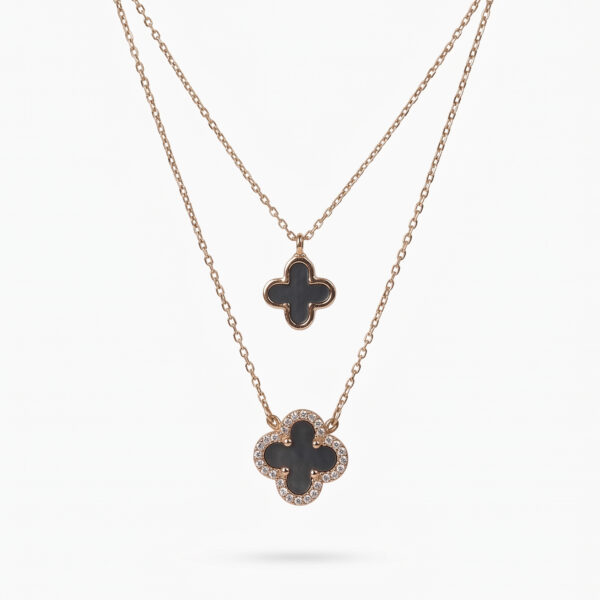 Iridescent Mother of Pearl Butterfly Medallion Necklace