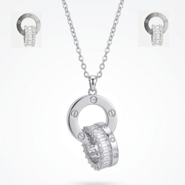 Modern Icon Baguette & Screw-Motif Jewelry Set